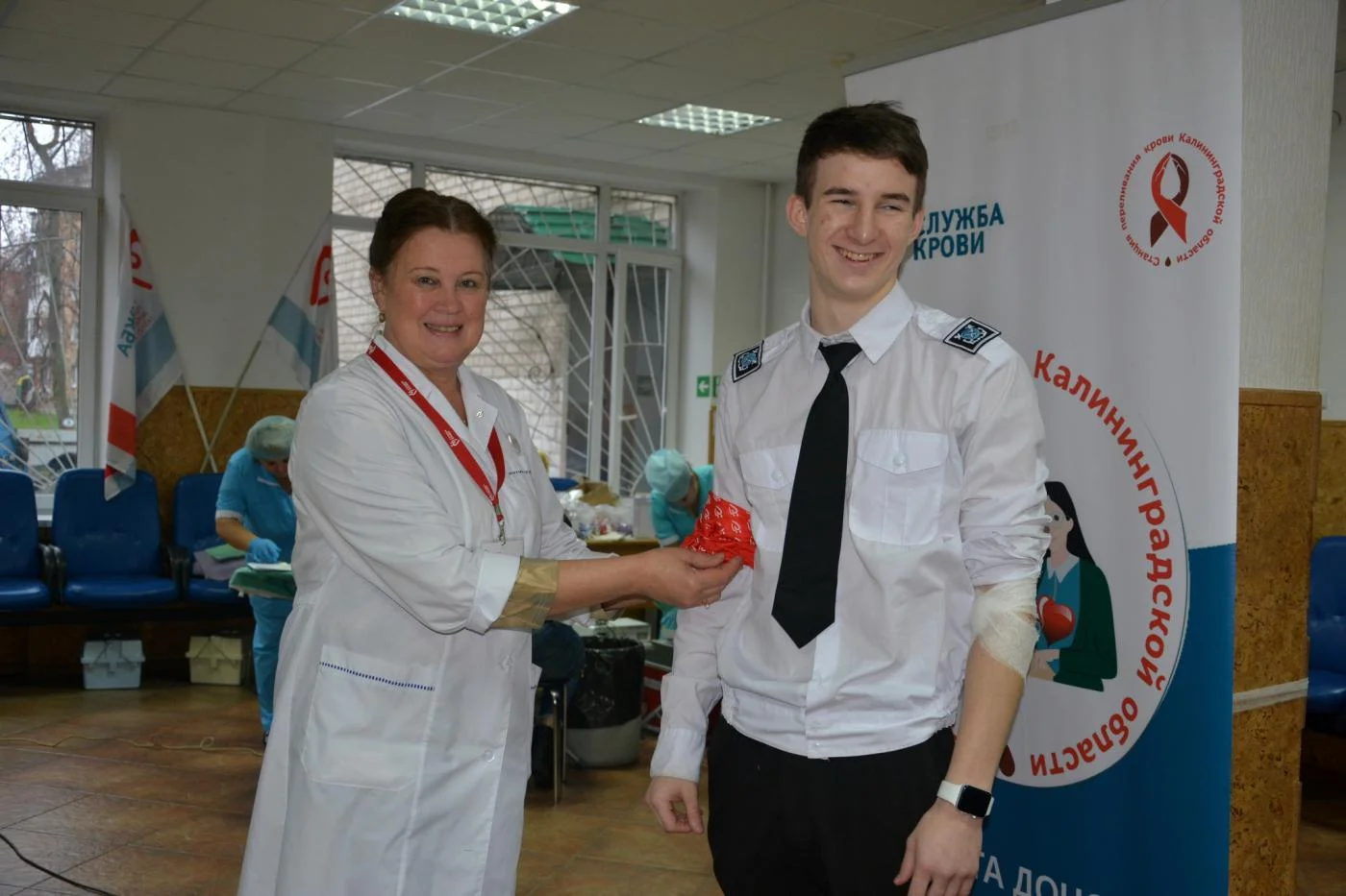 14 ноября в Калининградском морском рыбопромышленном колледже состоялся выездной день донора крови.