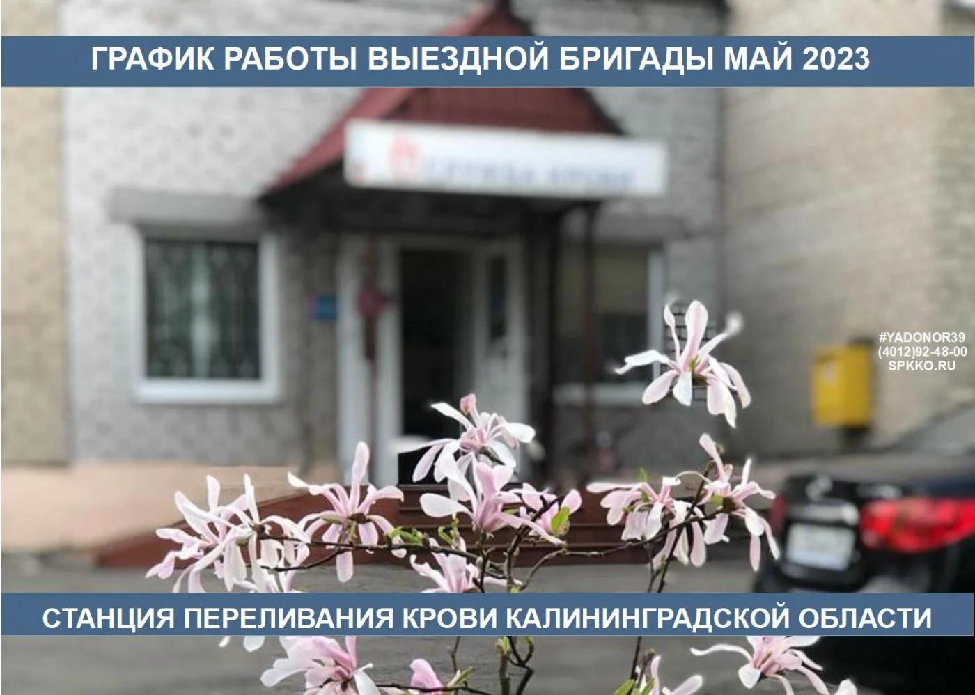 ГРАФИК РАБОТЫ ВЫЕЗДНОЙ БРИГАДЫ НА МАЙ 2023 ГОДА:
